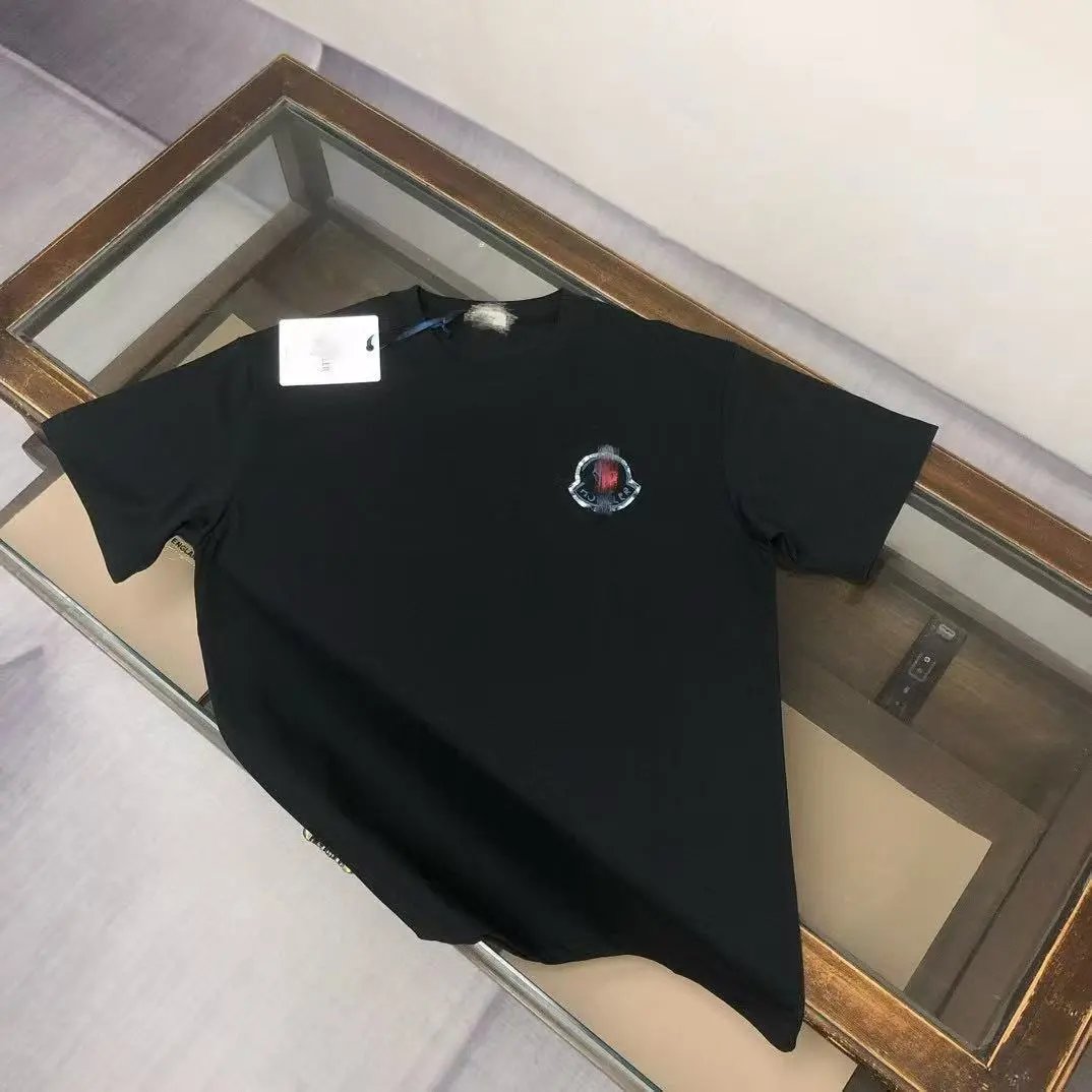 Moncler Logo Print Black T-Shirt - 11