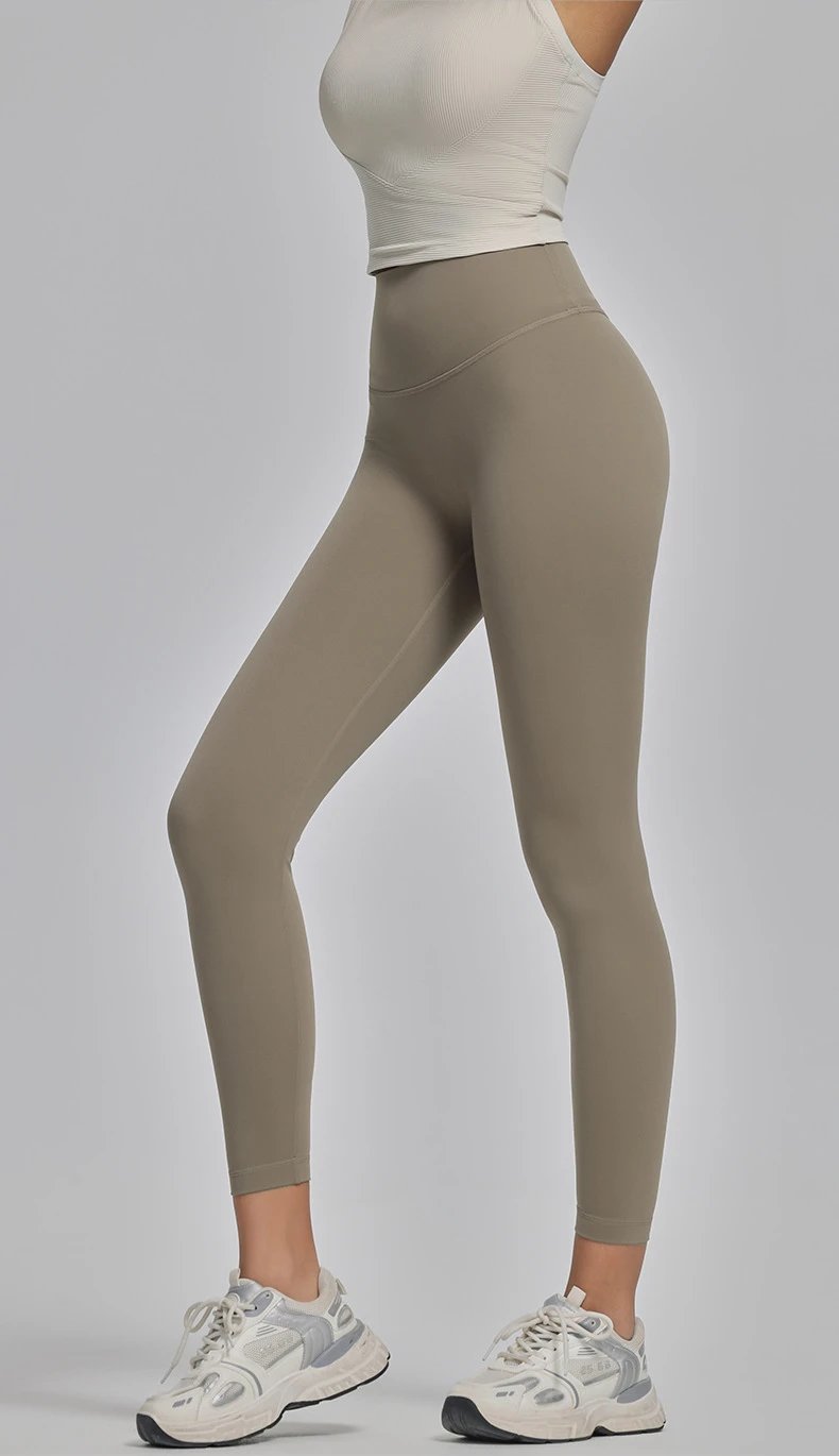 Alo High-Waisted Seamless Leggings Charcoal Gray Leggings - 27