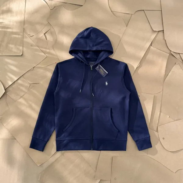 Polo Ralph Lauren Classic Fit Full-Zip Hoodie Navy Blue - 1