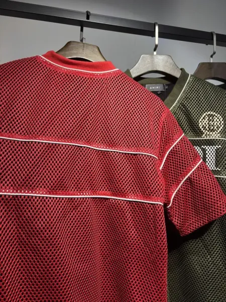 Amiri Mesh V-Neck Jersey Army Green - 7