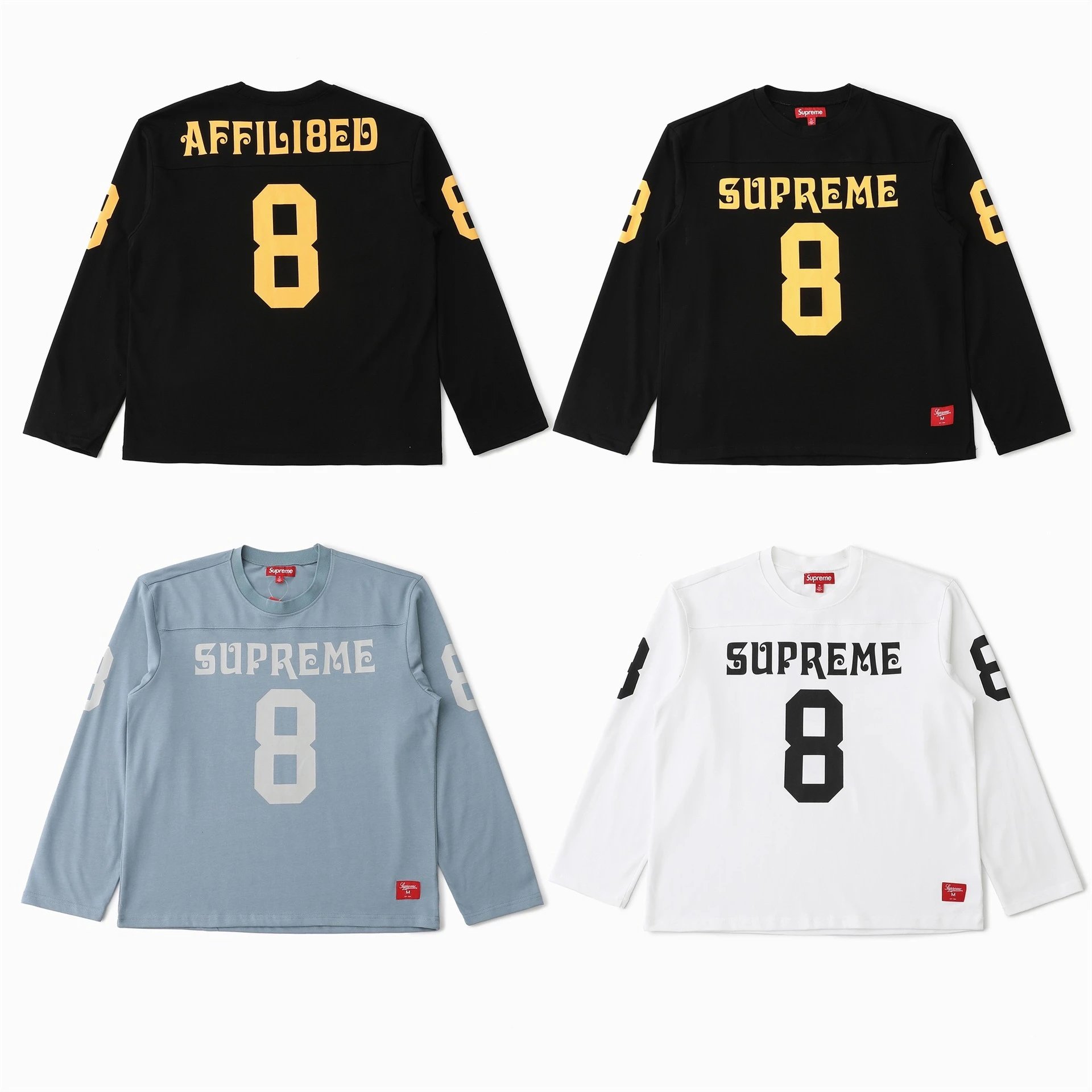 Supreme Denim Hooded Jacket Light Wash Blue Outerwear - 5
