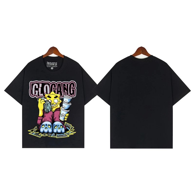 Design GIOGANG KooL Graphic Print Black T-Shirt T-Shirts - 6