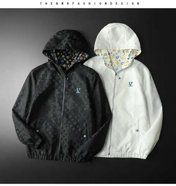 Louis Vuitton Monogram Windbreaker White Jacket Outerwear.windbreaker - 12