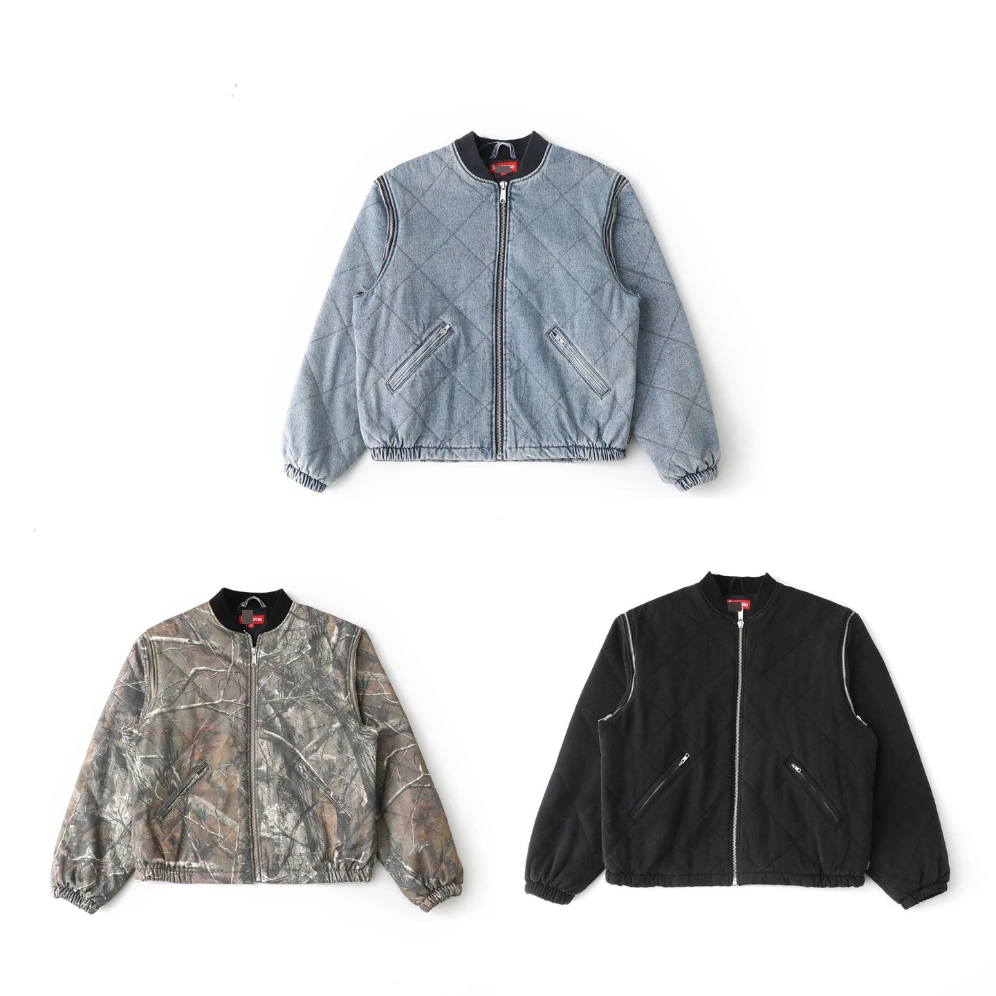 Supreme Denim Hooded Jacket Light Wash Blue Outerwear - 20