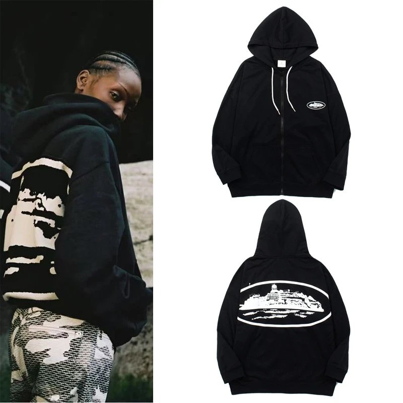 Design Oval Island Hoodie Gray - 6