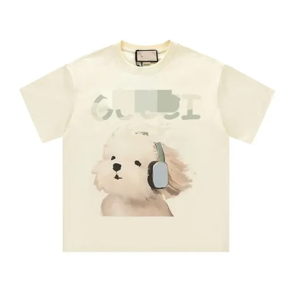Gucci Watermelon Cat Print Cream T-Shirt - 9