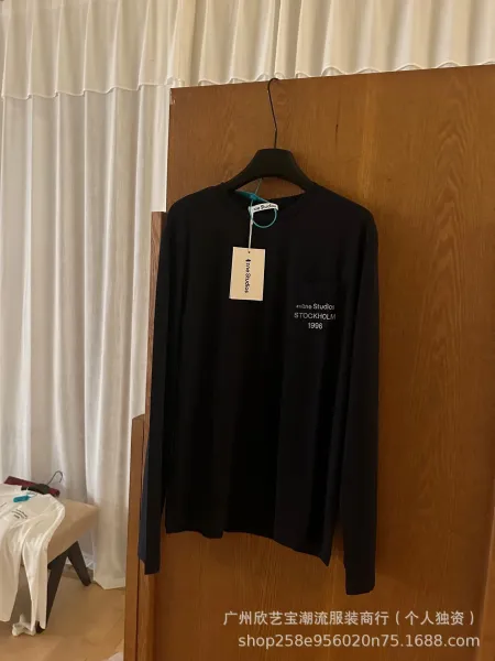 Acne Studios Stockholm 1996 Pocket Long-Sleeve T-Shirt Black - 1