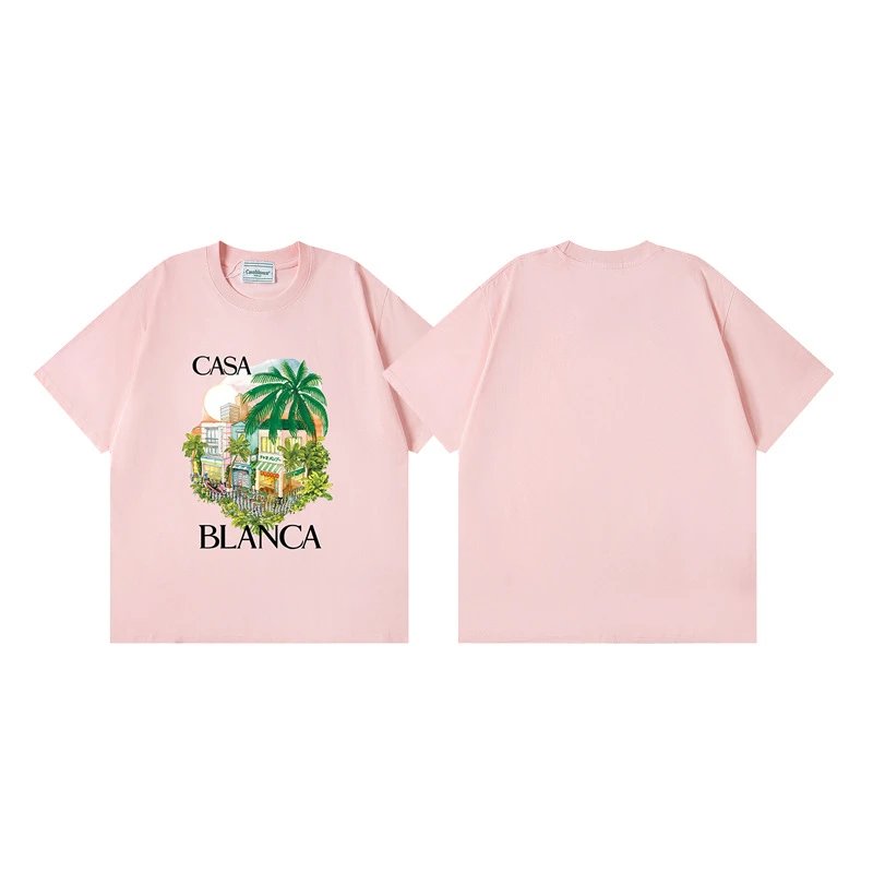 Casa Blanca Column Print Oversized T-Shirt Black - 10