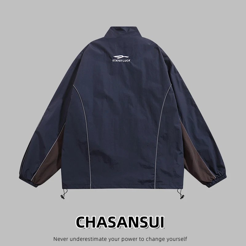 Design CHASANSUI Windbreaker Jacket Olive Green Outerwear.windbreaker - 7