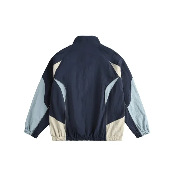 Design Future Windbreaker Navy Beige Blue Outerwear - 9