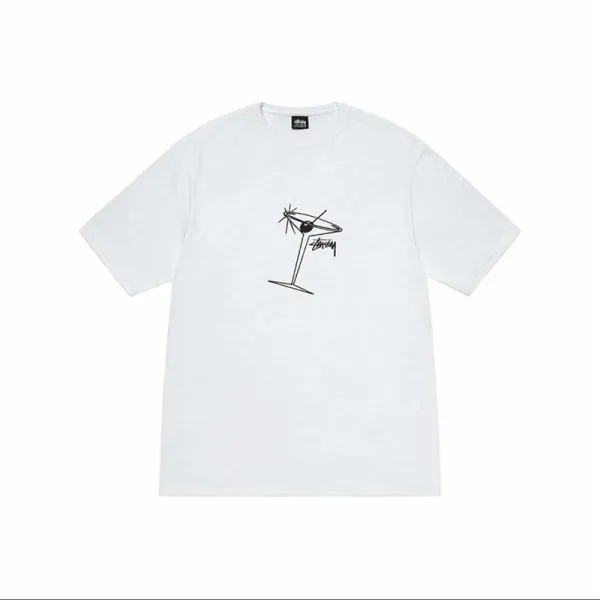 Stussy Martini Glass T-Shirt White - 1