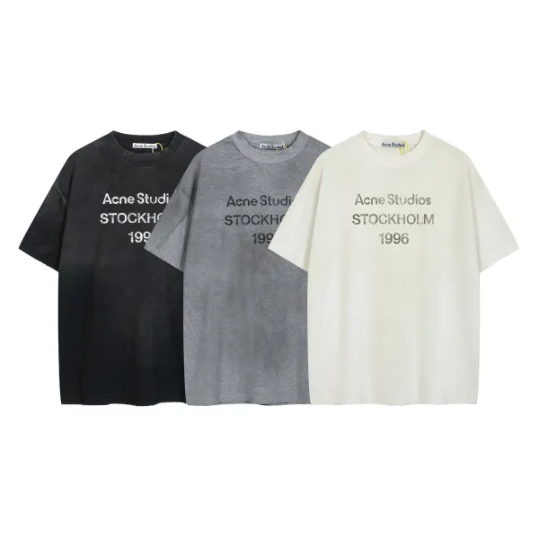 Acne Studios Embroidered Script Logo Pink T-Shirt - 29