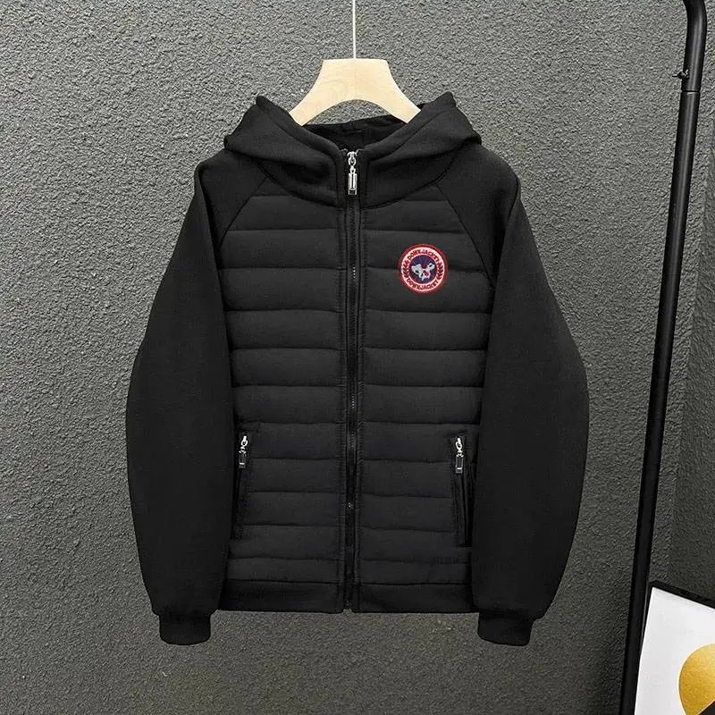 Canada Goose Hybrid Hooded Jacket Black Outerwear Down Jacket - 5