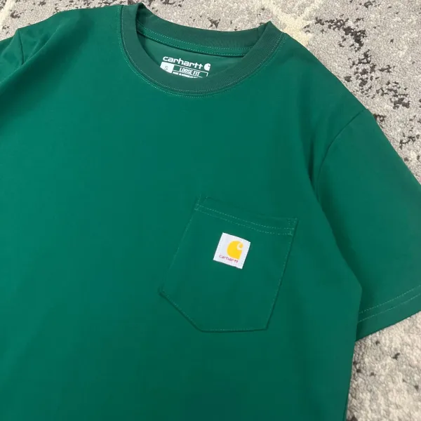 Carhartt Work In Progress Carhartt WIP Pocket T-Shirt Light Blue T-Shirt T-Shirts - 17