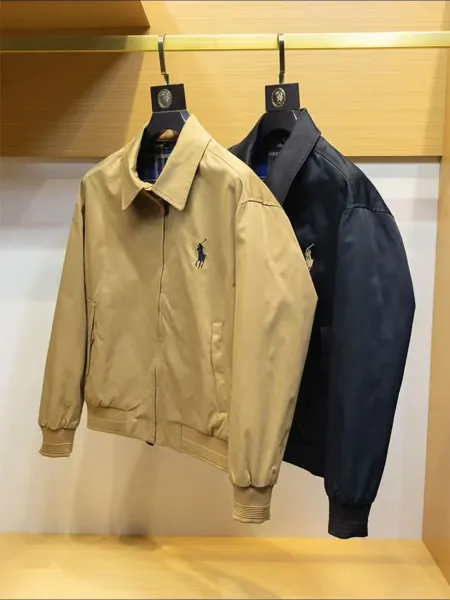 Polo Ralph Lauren Classic Cotton Twill Jacket Beige Outerwear - 3