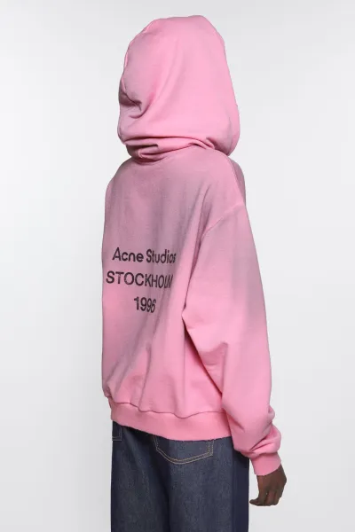 Acne Studios Embroidered Script Logo Pink T-Shirt - 12