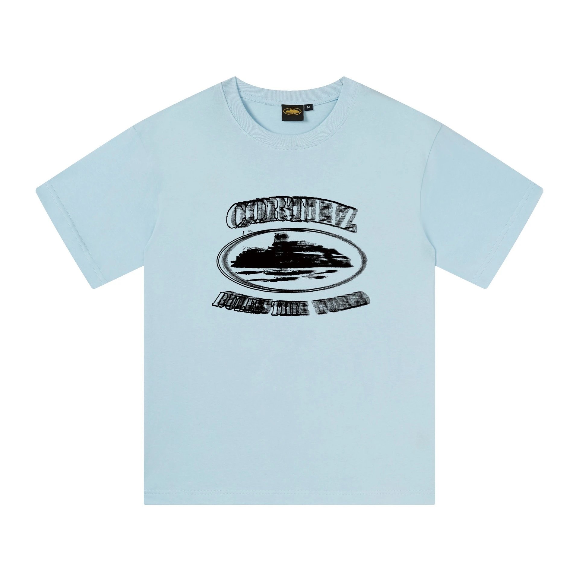 Design Graphic Oval Logo Black T-Shirt - 32