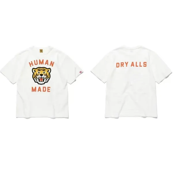 Human Made Tiger Logo Graphic T-Shirt White - 1