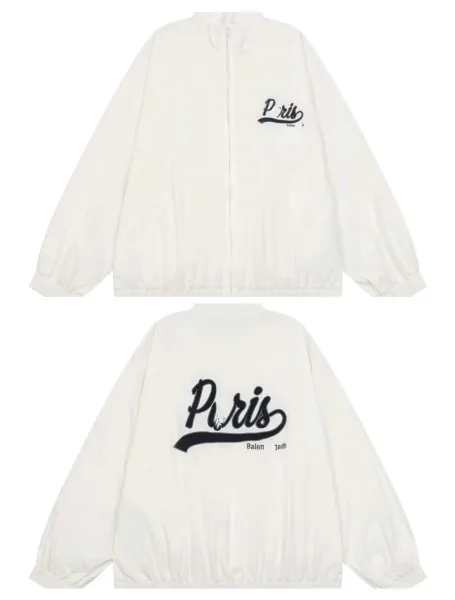 Balenciaga x Ja® Paris Windbreaker White Jacket Outerwear.windbreaker - 1