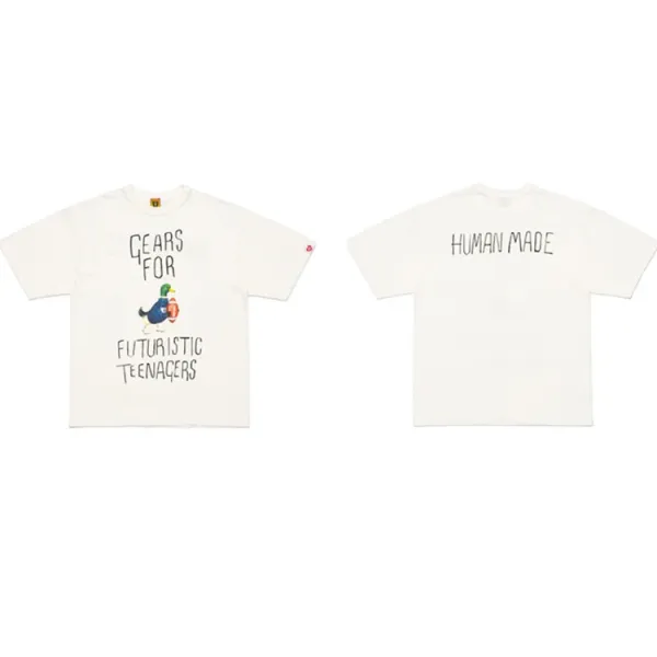 Human Made Gears For Futuristic Teenagers T-Shirt White - 1