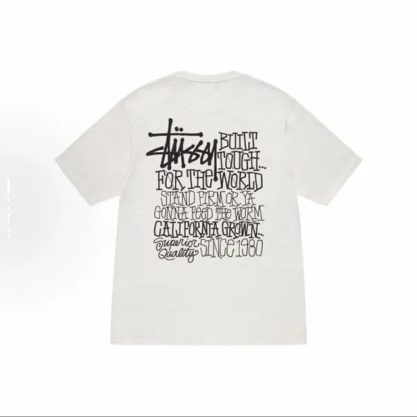 Stussy Built Tough California Grown T-Shirt Off-White - 1