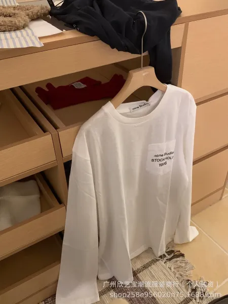 Acne Studios Stockholm 1996 Pocket Long-Sleeve T-Shirt Black - 12