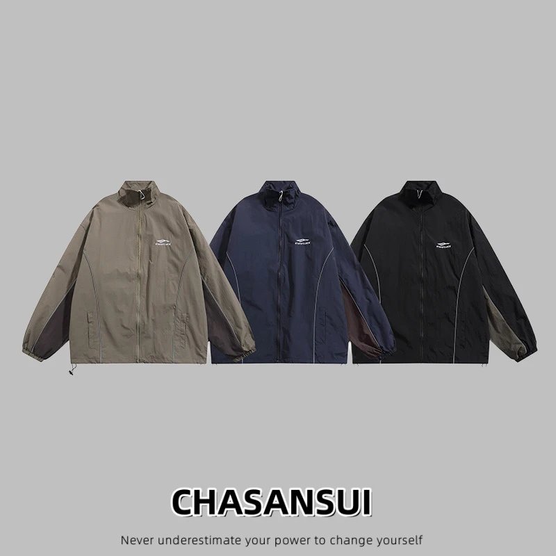 Design CHASANSUI Windbreaker Jacket Olive Green Outerwear.windbreaker - 4