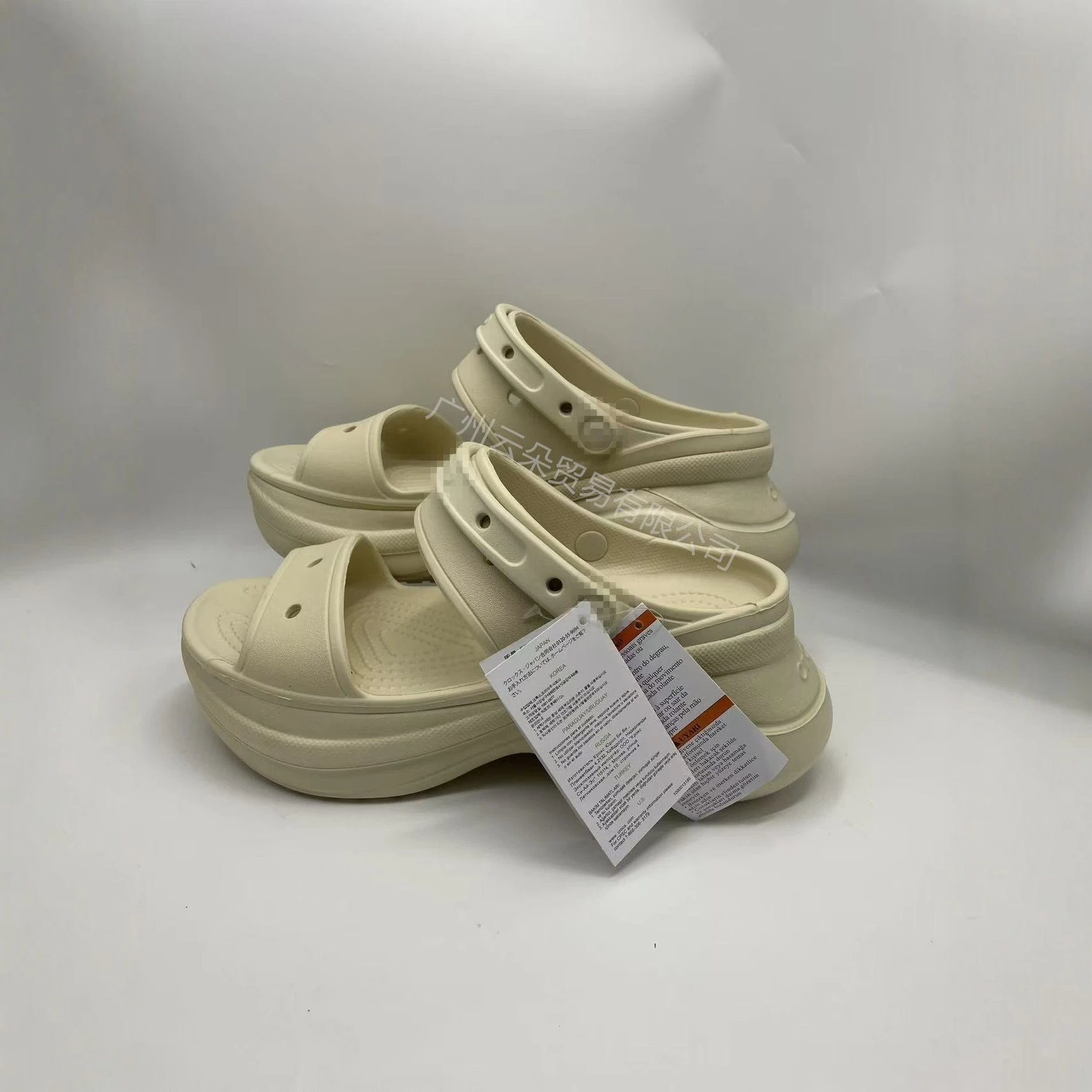 Crocs Platform Clog White Sandals - 7