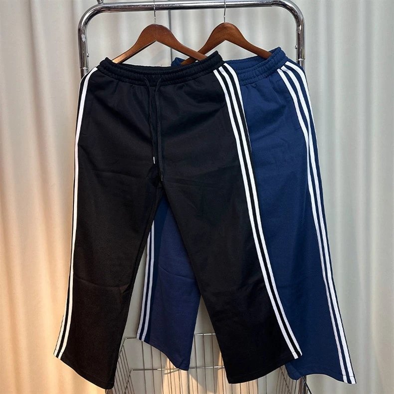 Adidas Originals Track Pants Black with White Stripes Sweatpants - 9