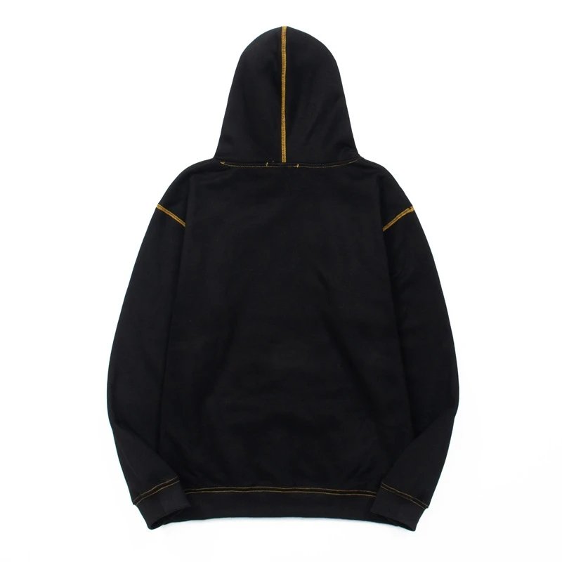Design Embroidered Logo Black Hoodie - 19
