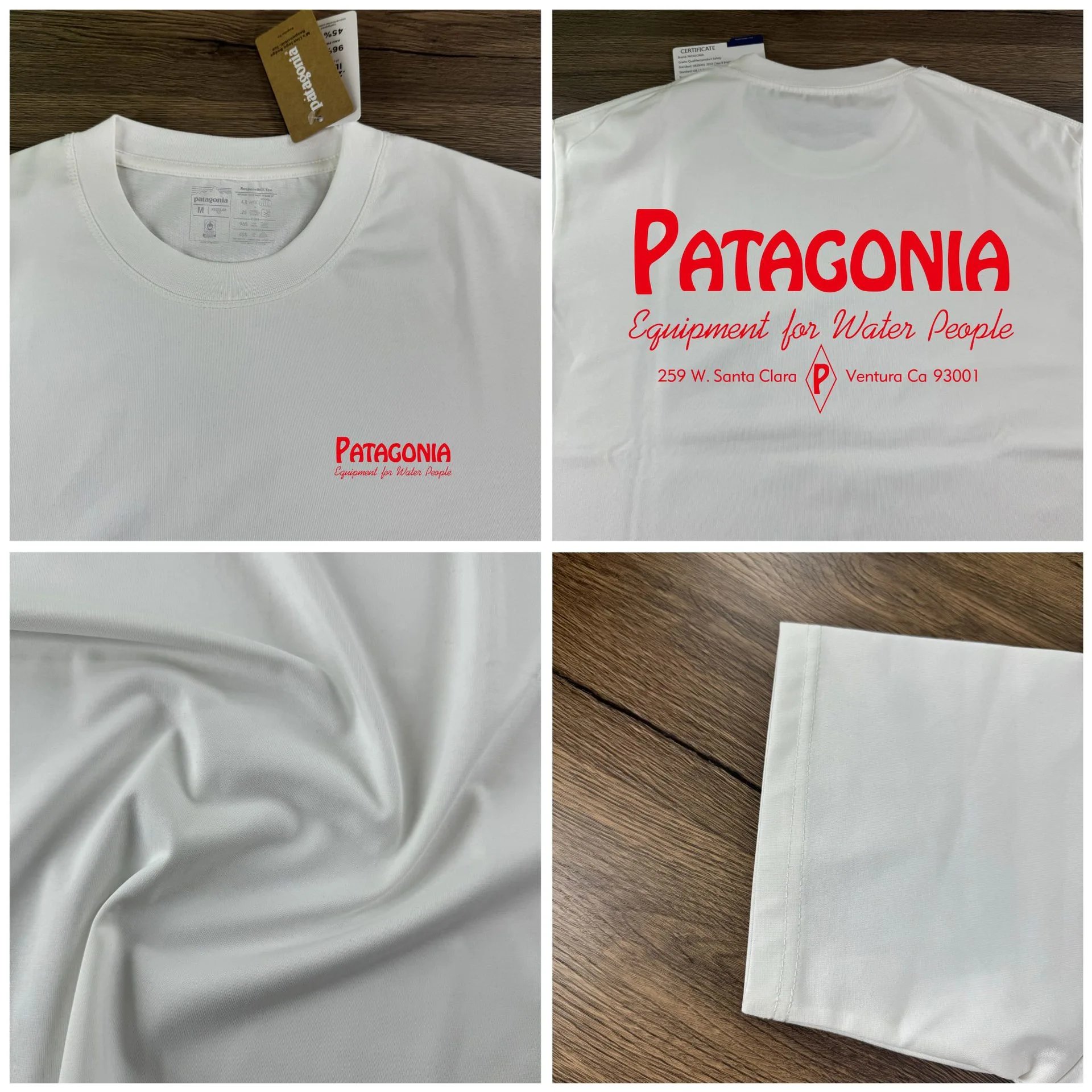 Patagonia Equipment for Water People T-Shirt Olive Green - 13
