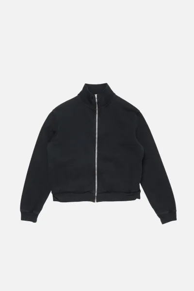 Acne Studios Script Logo Zip-Up Jacket Navy Outerwear - 15