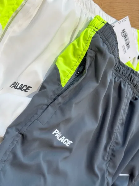 Palace x Nike Windbreaker White Neon Yellow Jacket Outerwear - 14