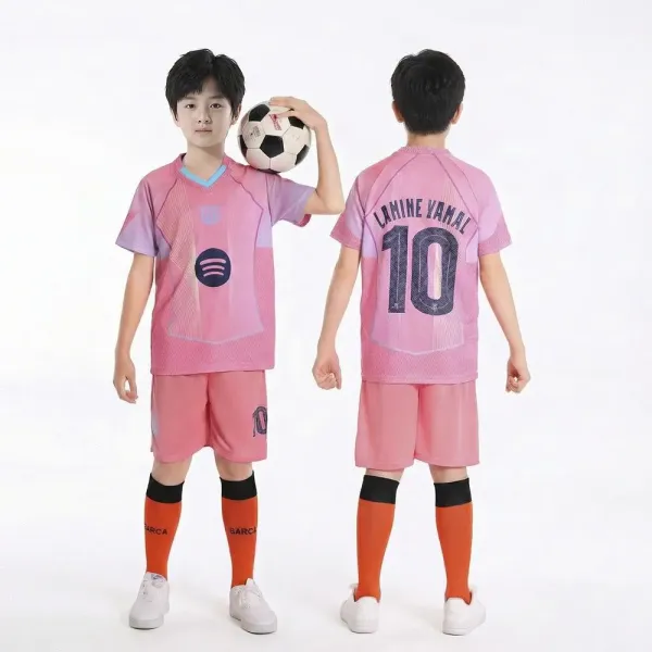 FC Barcelona x Spotify 2024-25 Third Jersey Pink Kids Set - 1