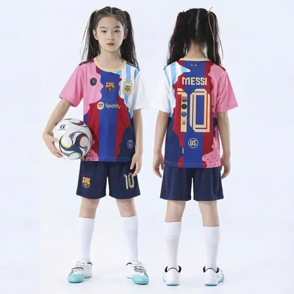 FC Barcelona x Argentina National Team x Paris Saint-Germain Hybrid Jersey Set Multicolor - 1