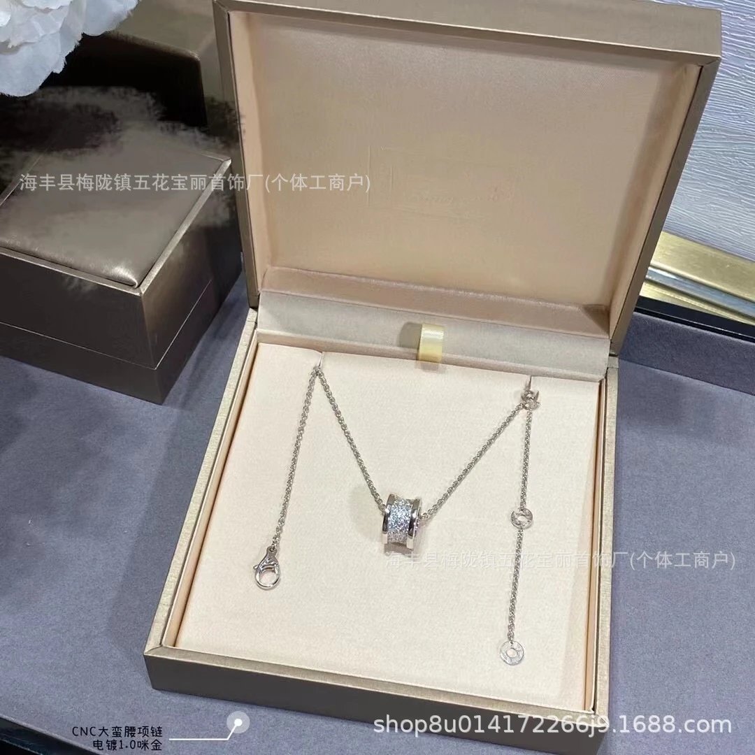 Design CNC Large Beehive Pendant Necklace Silver Jewelry