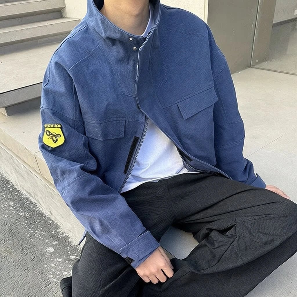 C.P. Company Bomber Jacket Blue Outerwear - 3