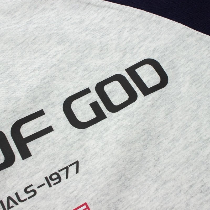 Fear of God Essentials Raglan T-Shirt Gray / Navy - 11