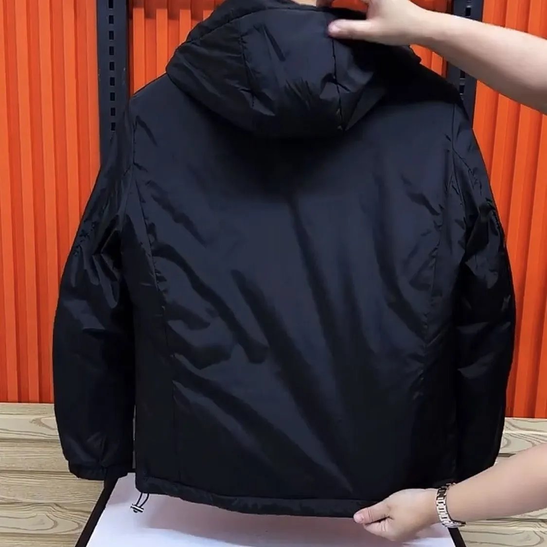 Moncler Hooded Windbreaker White Outerwear - 4