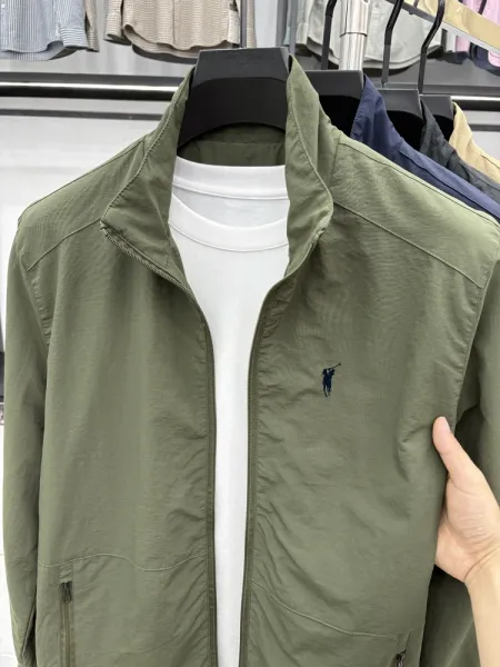 Design Fleece-Lined Windbreaker Gray Jacket Outerwear - 20