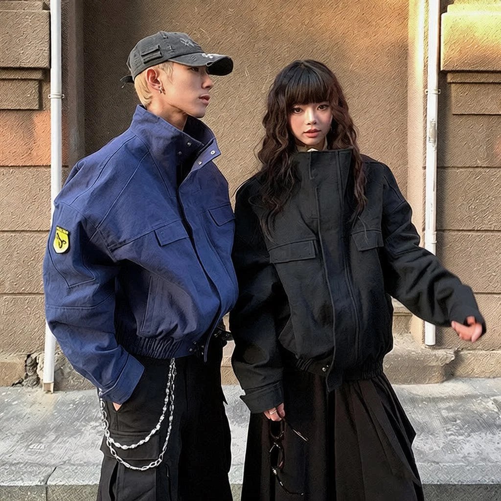 C.P. Company Bomber Jacket Blue Outerwear - 2