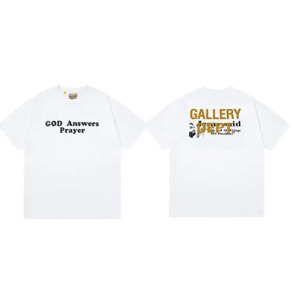 Gallery Dept GOD Answers Prayer White T-Shirt - 1
