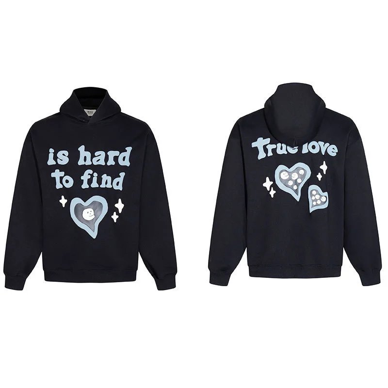 Design 'Is Hard To Find' Graphic Hoodie Black