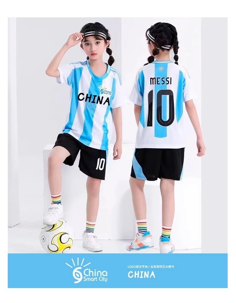 CBF Brazil Neymar Jr #10 Kids Soccer Jersey Set Navy Blue - 16