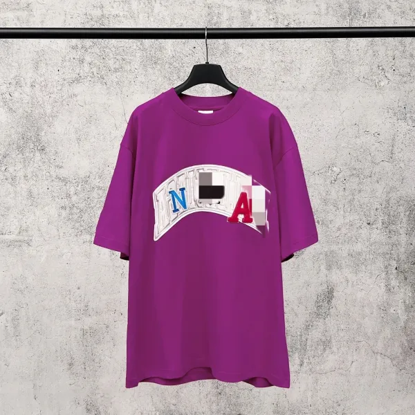 Design Arch Logo Purple Oversized T-Shirt - 3