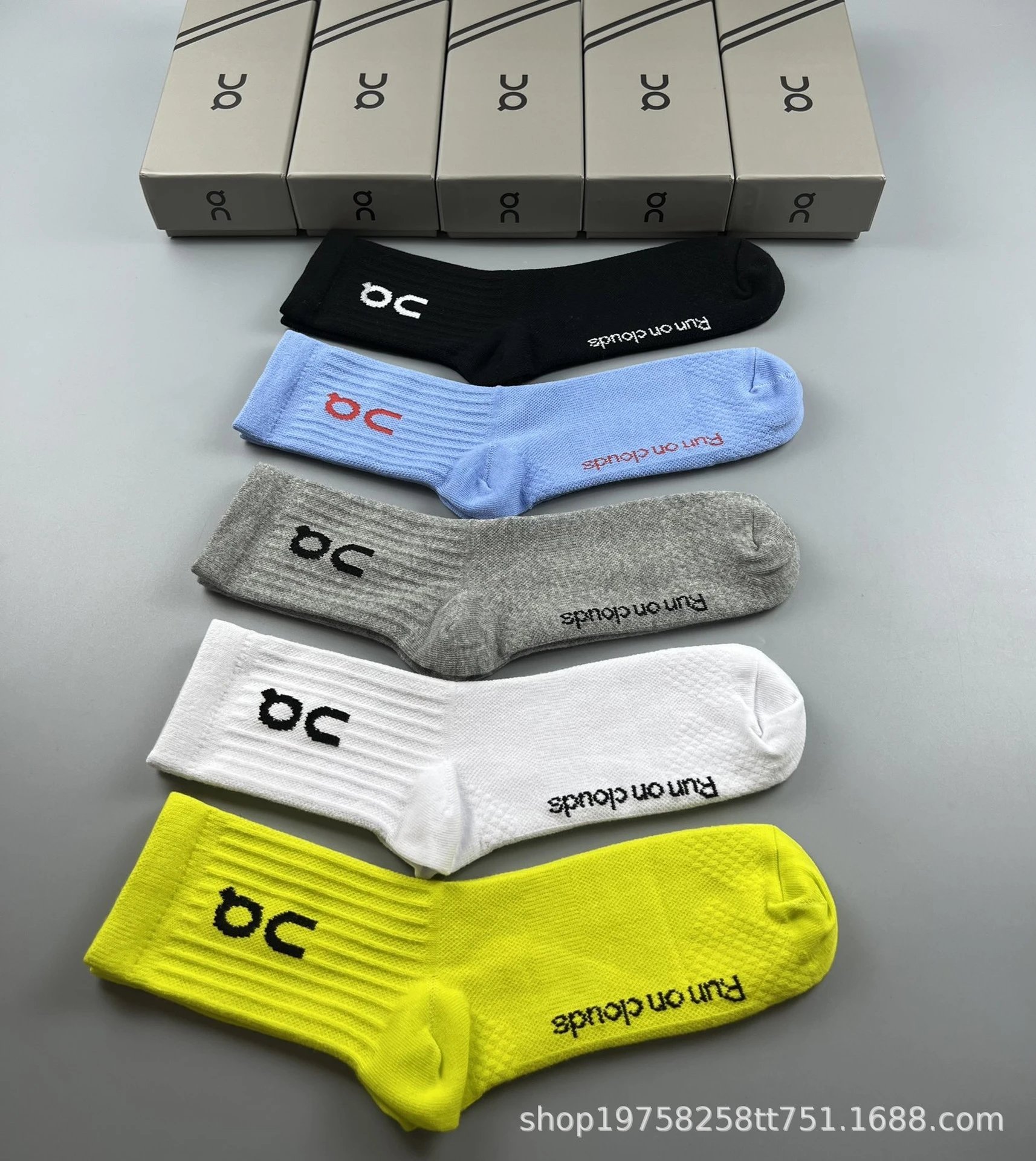 On Running Run On Clouds Socks Multicolor Socks - 19