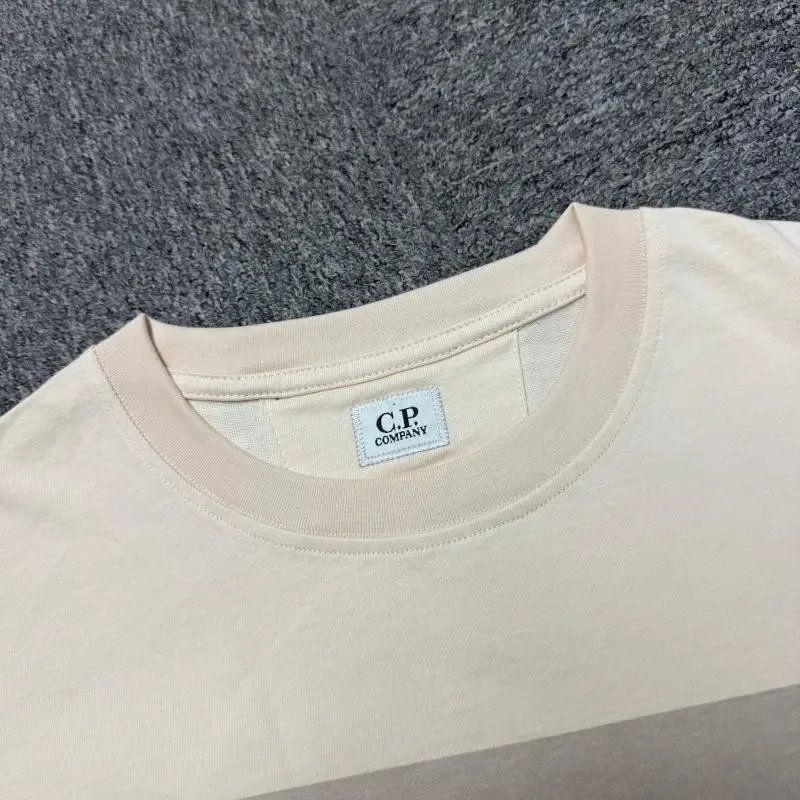 C.P. Company Color-Block Pocket T-Shirt Beige / Gray T-Shirt - 6