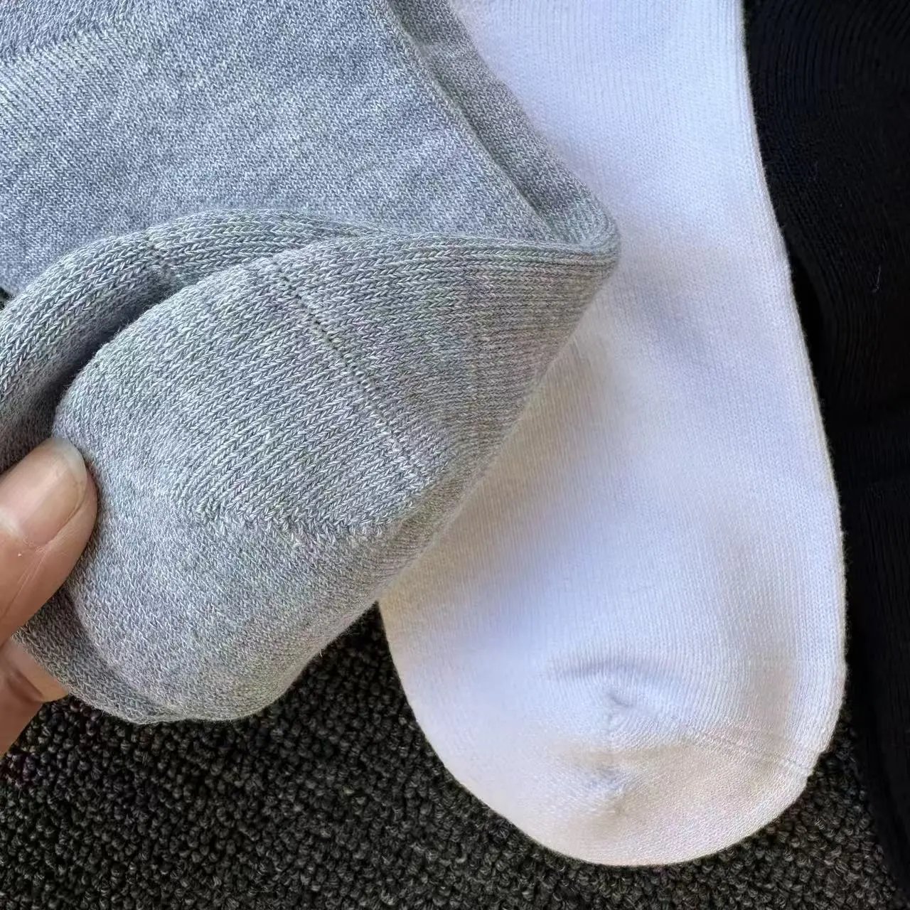 Stussy Logo Socks Gray Socks - 3