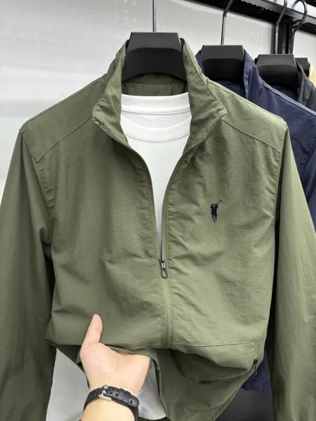 Design Fleece-Lined Windbreaker Gray Jacket Outerwear - 21