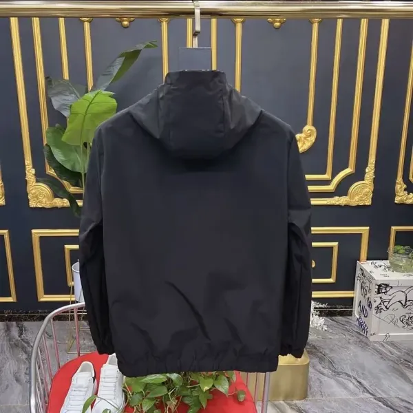 Louis Vuitton Monogram Damier Hooded Windbreaker Black Outerwear - 5